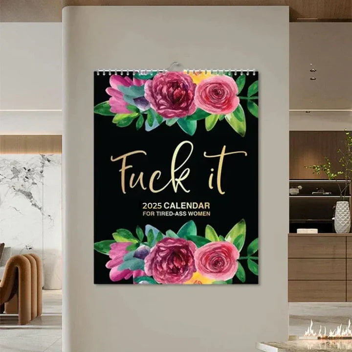 Desk Calendar 2025 – "Fresh Out of F*cks Today"