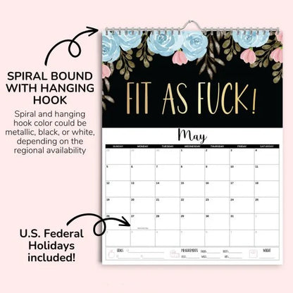 Desk Calendar 2025 – "Fresh Out of F*cks Today"