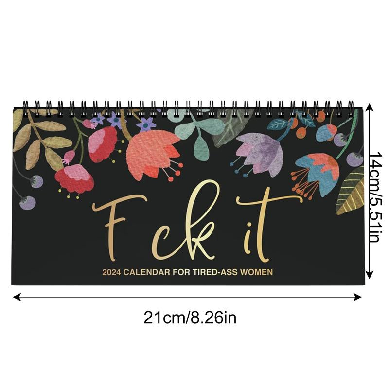 Desk Calendar 2025 – "Fresh Out of F*cks Today"